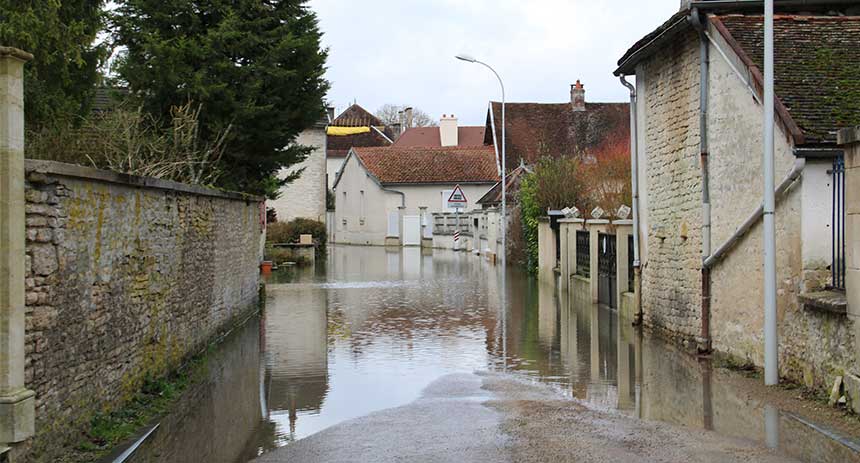 Inondations - Jaucourt